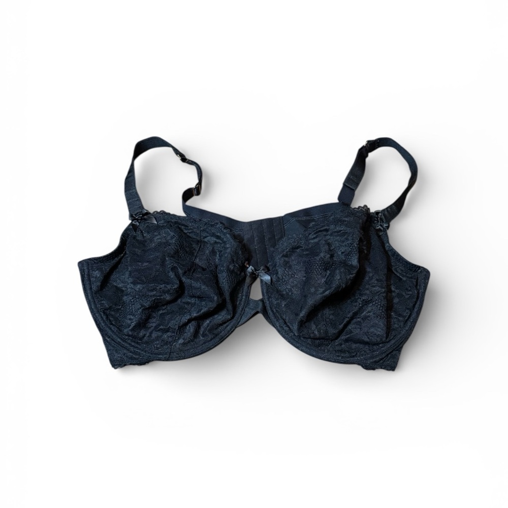 Savage x Fenty Black Lace Bra Size 44G Underwire